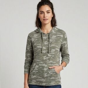 MONROW camouflage hooded sweatshirt in army green/gray size Small